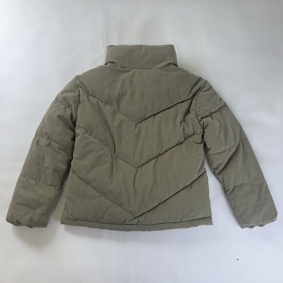 Hurley Women's Corduroy Fairsky Quilted Corduroy Puffer Jacket Olive Green Sz.S - Picture 2 of 9